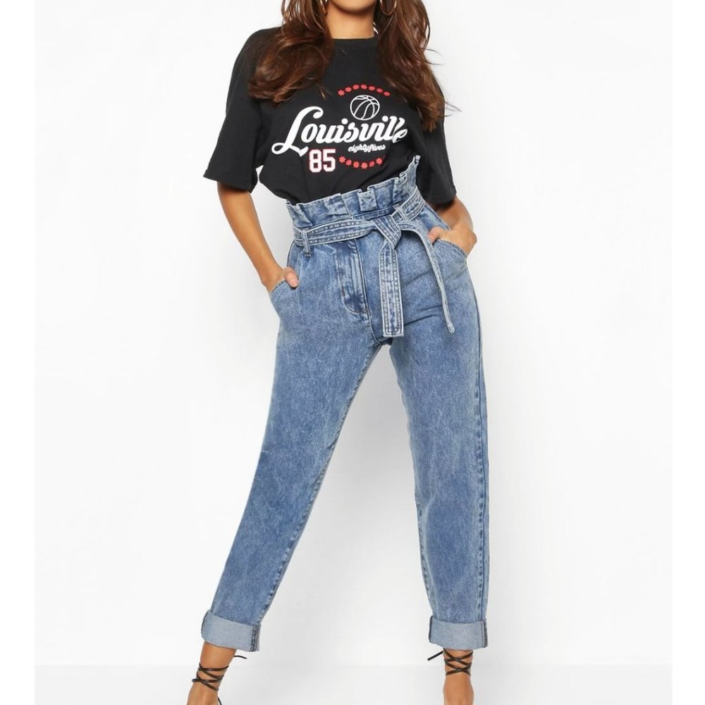 Paper bag Carrot Leg Jeans / Pants